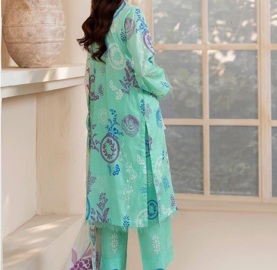 ✨ BINAAS – Afsana-e-Nagri ✨ Three Unstiched Piece Lawn Collection | Eid Collection | Vol-01 - Image 3