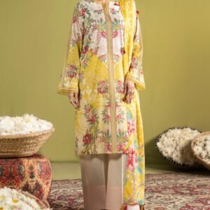 POPPIN By GJ 3 Piece Digital Printed Lawn Suit 2026 – Premium Pakistani Summer Collection (A-04)