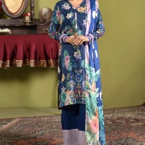 POPINN By GJ A-06 Premium Lawn 3PC Suit – Digital Print | Limited Stock
