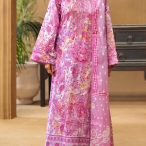 GULLBANO by Gull Jee 3 Piece Lawn Suit – Digital Chunri Print | Unstitched | Embroidered Neck