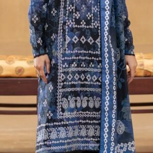 GULLBANO by Gull Jee 3 Piece Lawn Suit – Digital Chunri Print | Unstitched | Embroidered Neck