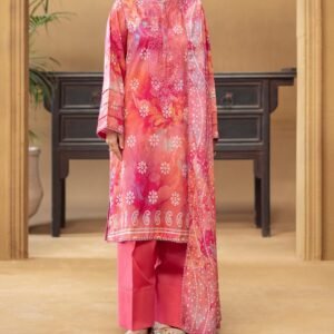 GULLBANO by Gull Jee 3 Piece Lawn Suit – Digital Chunri Print | Unstitched | Embroidered Neck
