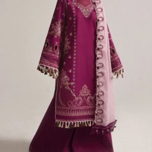 Hussain Rehar Inspired Lawn Suit 3PC – 2k26 Summer Collection | Embroidered Lawn Pakistan