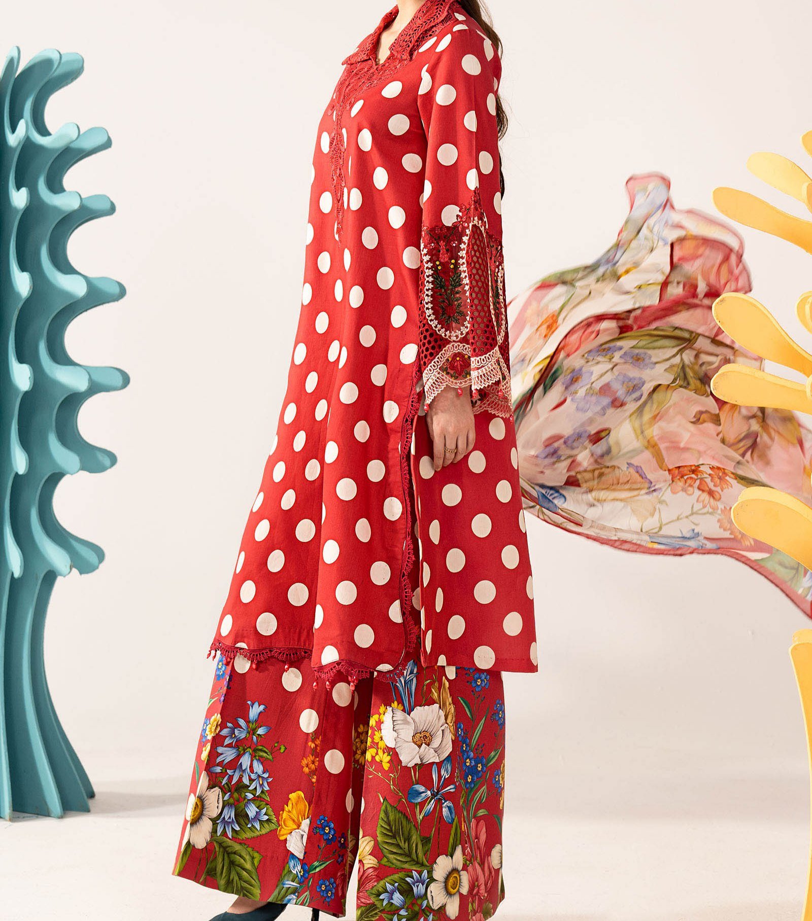 Maria B M Print Vol 02 Lawn Digital Print 2026 | 3 Piece Lawn Suit - Image 2